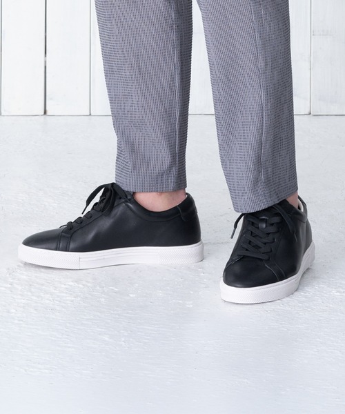 TETE HOMME（テット オム） スニーカー 5.5cm ヒールアップ スムース 