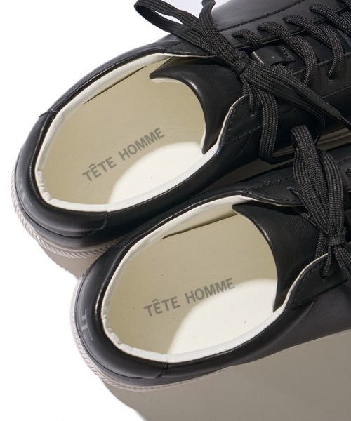 TETE HOMME（テット オム） スニーカー 5.5cm ヒールアップ スムース