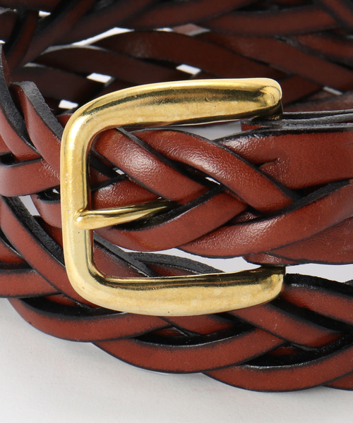 ベルト TORY LEATHER / トリーレザー 1/4 inch Long Tip Breided B メンズの画像