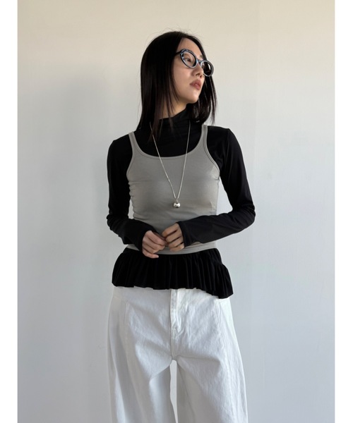 「Didot.showroom」 長袖カットソー FREE ブラック レディース_画像8