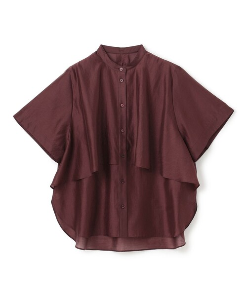 「UNFILO」 半袖ブラウス SMALL ブルー レディース_画像8