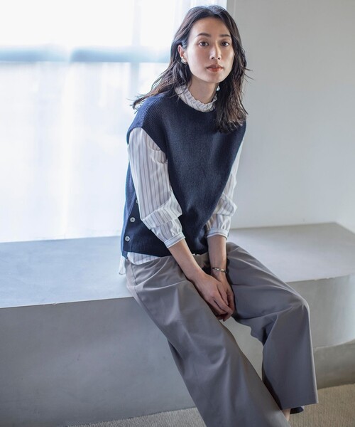 「J.PRESS」 スラックス 11 ブラック レディース_画像8
