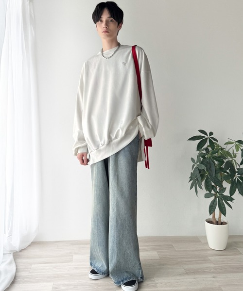 「Classical Origin」 長袖Tシャツ MEDIUM ベージュ メンズ_画像2