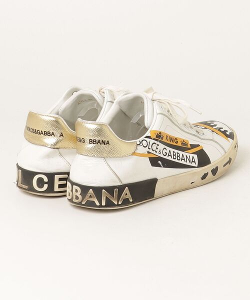 「DOLCE&GABBANA」 ローカットスニーカー 44 ホワイト メンズ_画像2
