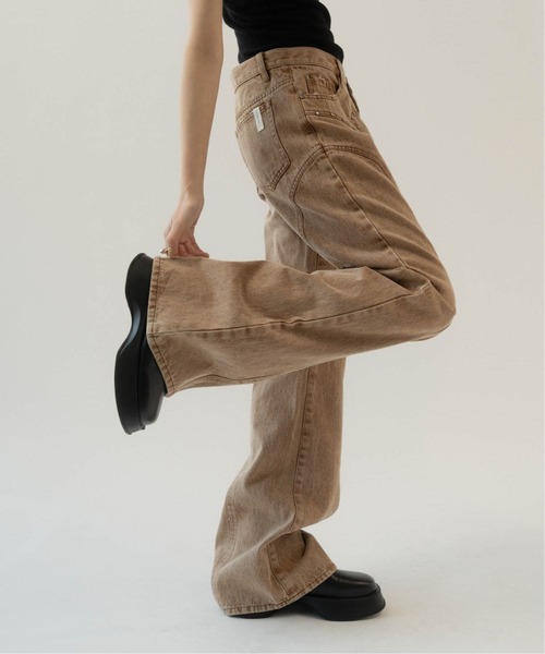 「Knuth Marf」 ブーツカットデニムパンツ S ネイビー レディース_画像2