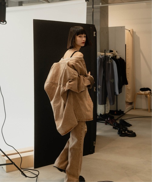 「Knuth Marf」 ブーツカットデニムパンツ S ネイビー レディース_画像6