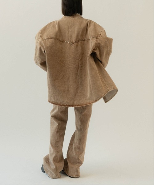 「Knuth Marf」 ブーツカットデニムパンツ S ネイビー レディース_画像7