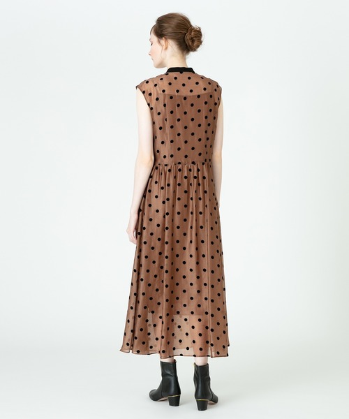 「LOULOU WILLOUGHBY」 ノースリーブワンピース 2 ブラック レディース_画像4