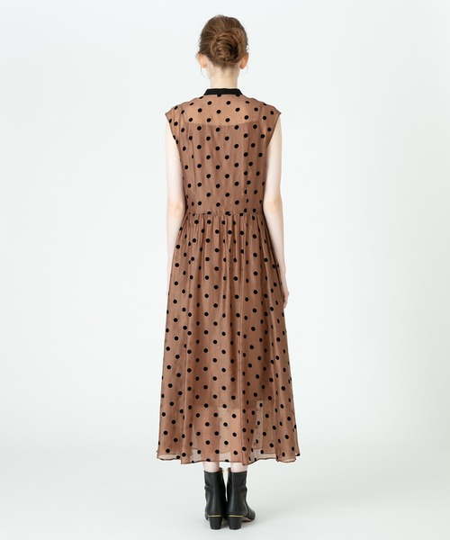 「LOULOU WILLOUGHBY」 ノースリーブワンピース 2 ブラック レディース_画像5