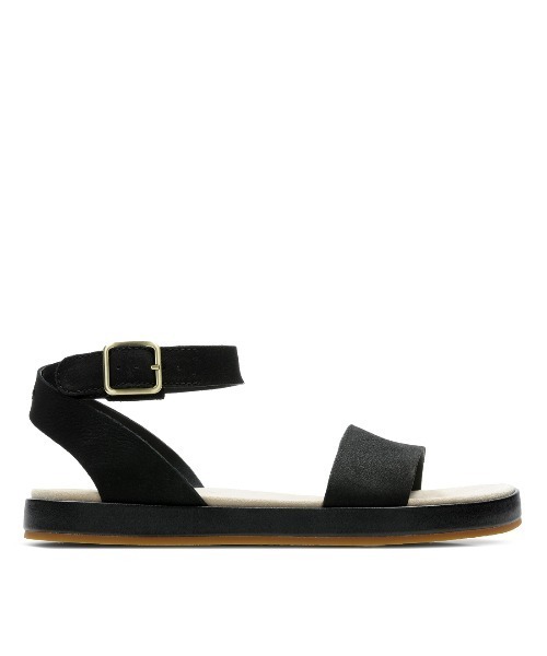「Clarks」 フラットサンダル UK4.5 ブラック レディース_画像2