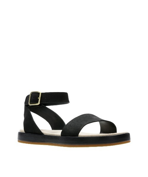 「Clarks」 フラットサンダル UK4.5 ブラック レディース_画像3