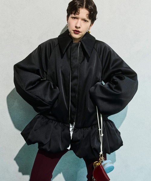 OMMO（オーエムエムオー） ブルゾン アウター BALLOON PEPLUM BZ