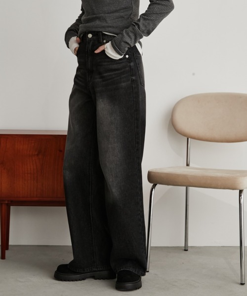 「Auntie Rosa Holiday」 デニムパンツ SMALL ブルー レディース_画像5