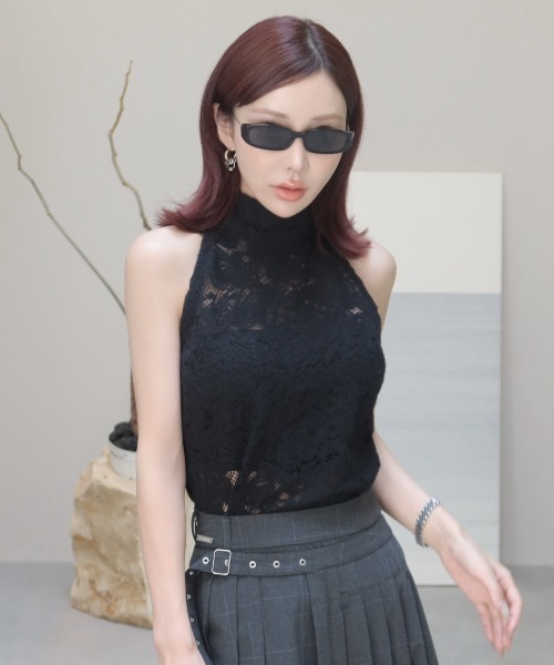 JOSE MOON（ジョゼムーン） LIQUIED LACE HIGH NECK/リキッドレース 