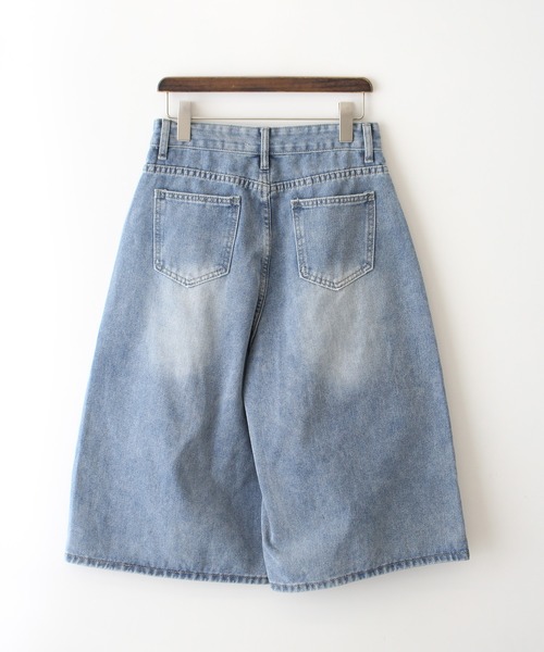 「SpRay」 デニムハーフパンツ MEDIUM ブルー レディース_画像2
