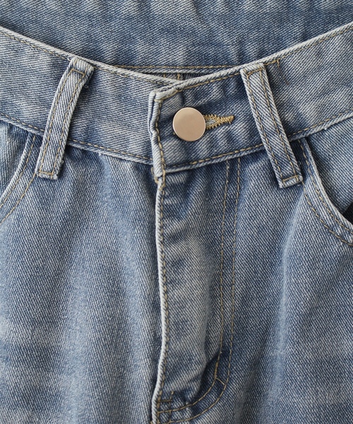 「SpRay」 デニムハーフパンツ MEDIUM ブルー レディース_画像3