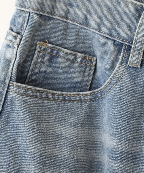「SpRay」 デニムハーフパンツ MEDIUM ブルー レディース_画像4