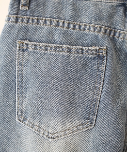 「SpRay」 デニムハーフパンツ MEDIUM ブルー レディース_画像6