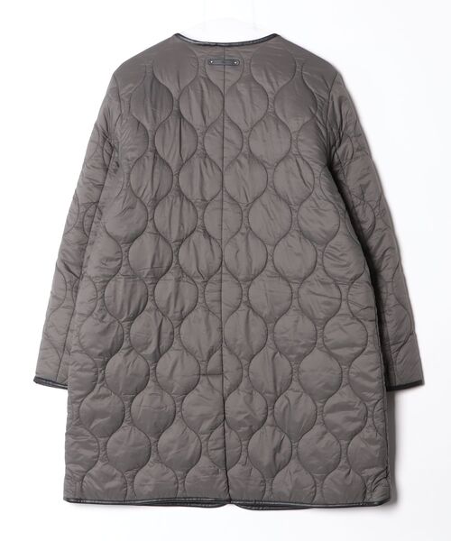 【美品】Ralph Lauren ダークグレー コート（38） LAUREN RALPH LAUREN（ローレン ラルフローレン） ノーカラーコート