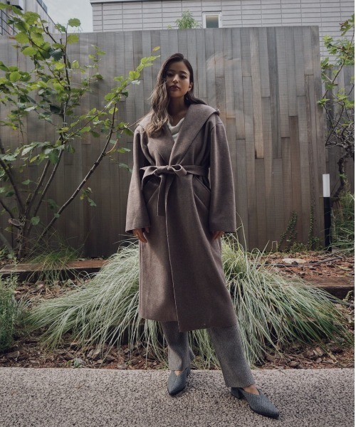 TRUNC コート アウター Hooded DoubleFace Coat レディース : ZOZOTOWN
