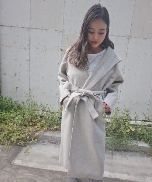 TRUNC コート アウター Hooded DoubleFace Coat レディース : ZOZOTOWN