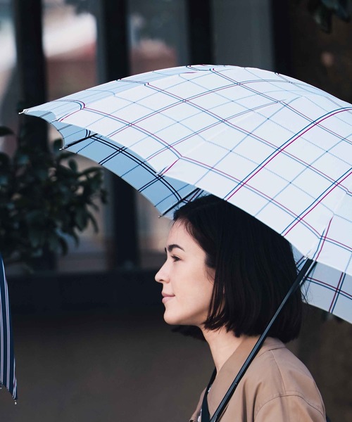 日傘 スマホショルダー 傘 「because」12フレーム長傘 晴雨兼用/U-DAY