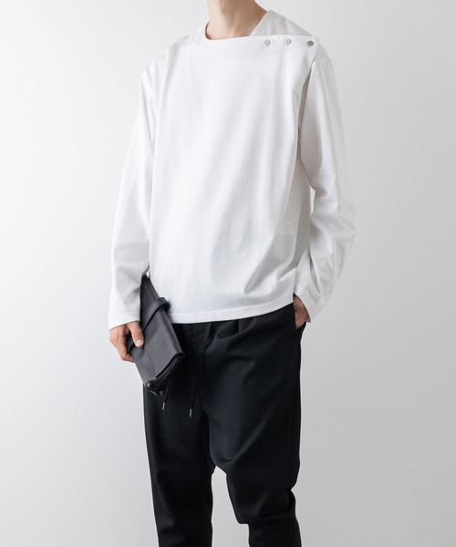 ATO（アトウ） tシャツ buttoned pull-over jersey メンズ : ZOZOTOWN 