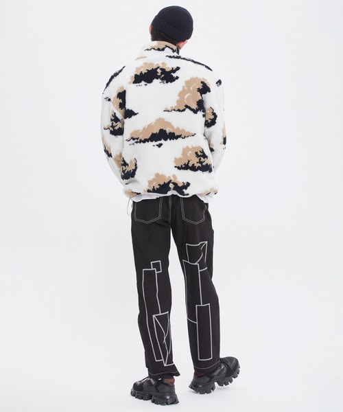 ジャケット ブルゾン 【ROMANTIC CROWN】CLOUD FLEECE JACKET / ロマンティッククラウン クラウド フリース ジャケッ ROMANTIC CROWN CLOUD FLEECE JACKET ロマンティッククラウン クラウド フリース SLIP，ウォント