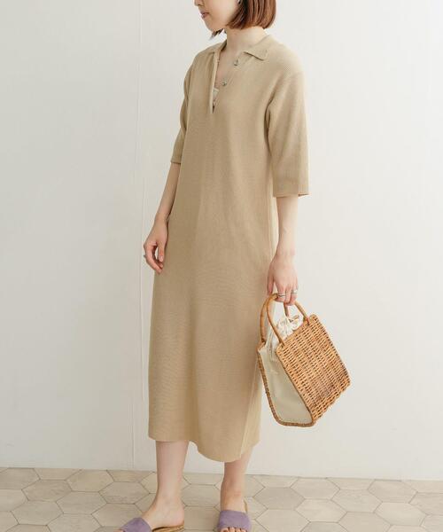 URBAN RESEARCH DOORS（アーバンリサーチドアーズ） ワンピース 畦ポロ