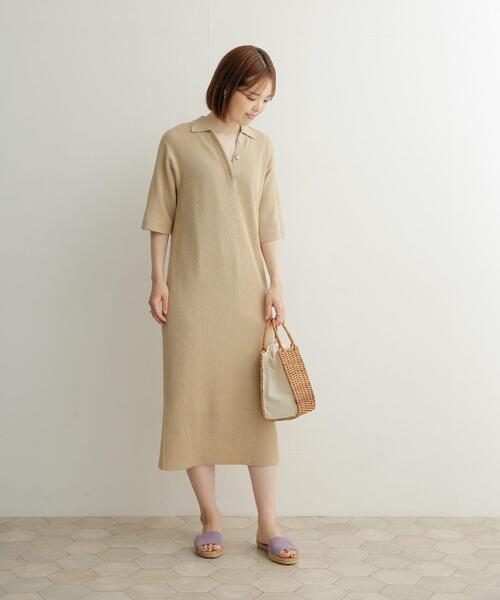 URBAN RESEARCH DOORS（アーバンリサーチドアーズ） ワンピース 畦ポロ