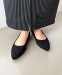パンプス ポインテッドトゥ フラット パンプス...の詳細画像5