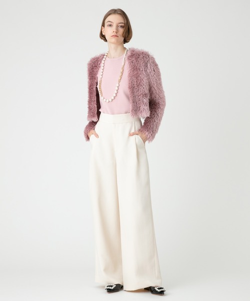 カーディガン 「LOULOU WILLOUGHBY」ワイルドシャギーボレロ レディース LOULOU WILLOUGHBY カーディガン 「LOULOU WILLOUGHBY」ワイルド