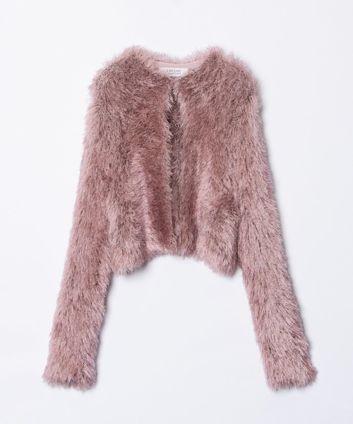 カーディガン 「LOULOU WILLOUGHBY」ワイルドシャギーボレロ レディース LOULOU WILLOUGHBY カーディガン 「LOULOU WILLOUGHBY」ワイルド