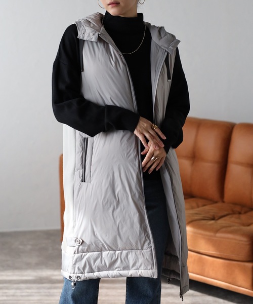 ACLO アクロ BACK RAFFLE VEST ベスト ジレ 日本製 重ね着 2025春夏新作】 ACLO 重ね着 日本製 ジレ ベスト VEST RAFFLE