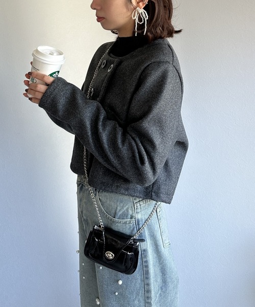 ショルダーバッグ バッグ 「コーデのポイントに！」2wayミニショルダー