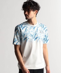 NICOLE CLUB FOR MEN tシャツ 総柄プリント半袖Tシャツ メンズ