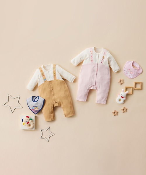MIKI HOUSE（ミキハウス） ベビー服 ロンパース どうぶつ刺繍の 