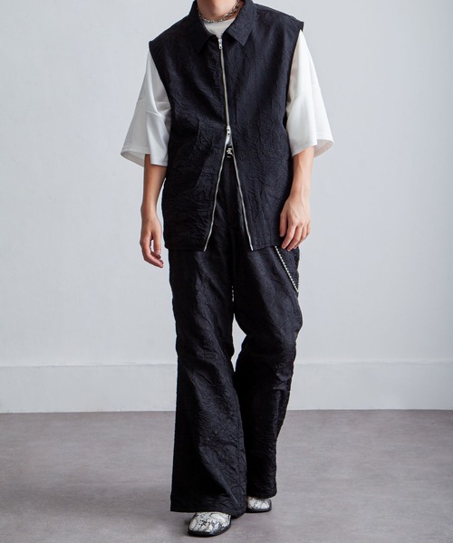☆美品☆ カステルバジャック メンズ　グレー ノースリーブベスト　サイズL ☆美品☆ カステルバジャック メンズ グレー ノースリーブベスト