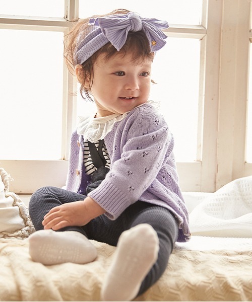 petit main カーディガン 針抜きカーディガン キッズ 子供服
