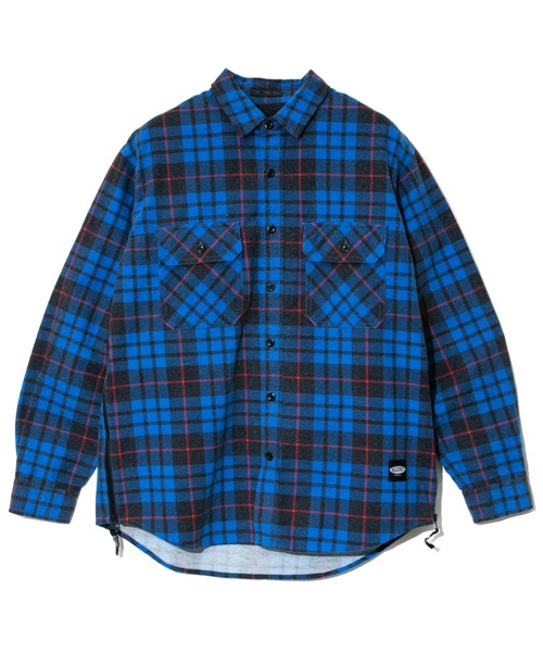 MANASTASH（マナスタッシュ） シャツ ZIP FLANNEL SHIRTS メンズ