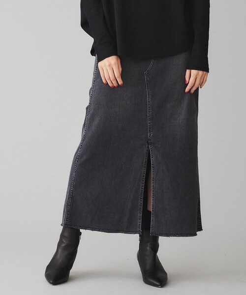 UNTITLED（アンタイトル） デニムスカート 「Healthy DENIM」Pear Maxi