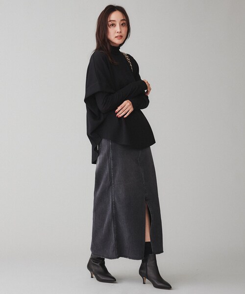 UNTITLED（アンタイトル） デニムスカート 「Healthy DENIM」Pear Maxi