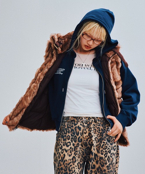 【ACLENT】2wayファーベスト ACLENT（アクレント） ベスト ジレ 2WAYスタンドカラーファーベスト