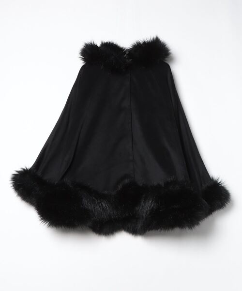 ロイヤルパーティー　黒ファーポンチョ ロイヤルパーティー 黒ファーポンチョ - メルカリ