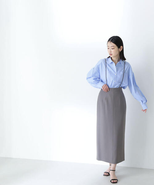 美品　ほぼ未使用Natural Beauty Basic ナロースカート NATURAL BEAUTY BASIC スカート ストラップ付ナロースカート