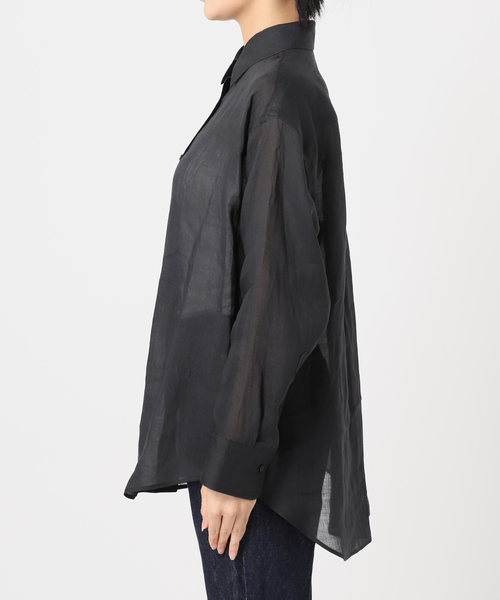 シアーラミー2WAYブラウス 麻 journal standard L'essage ブラウス シャツ シアーラミー 2WAY