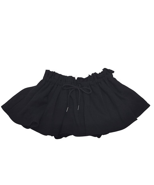 lilLilly リボン キュロットスカート lilLilly スカート スウェットミニキュロットスカート