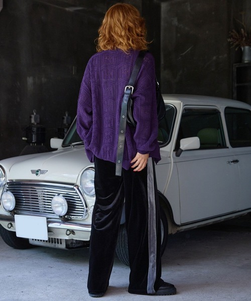 「PBLIM」 イージーパンツ MEDIUM ブラック レディース_画像4