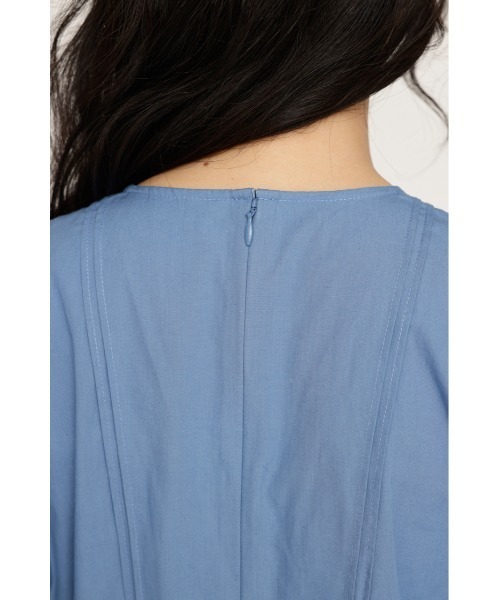 SLY ワンピース FRONT RIBBON PUFF SLEEVE OP フロント リボン