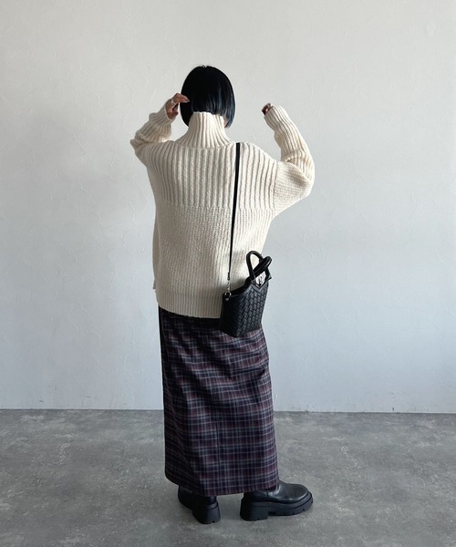 「PAGEBOY」 タートルネックニット FREE ピンク レディース_画像5